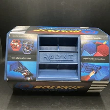 Rolykit S-11 Blue Roll Up Storage Organizer Jewelry Tackle Box Craft Sewing NOS