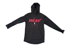 Nike Miami Heat Hoodie Men  s Small   Black NBA Pullover Sweatshirt