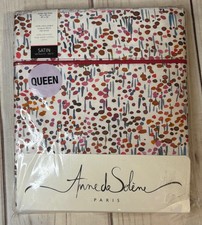 Anne de Solenen Paris Rendez-Vous Queen Satin Flat Sheet 300 TC
