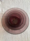Pyrex  Set of 4 Purple Cranberry Glass Ribbed Mixing Bowls