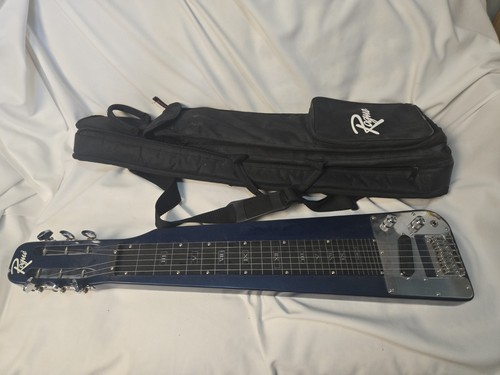 Rogue RLS1 Lap Steel Guitar with Stand and Gig Bag Metallic Blue