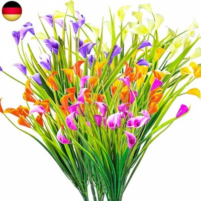 Yibaijia 6 Stück Künstliche Blumen, Dekorative Calla Lily Bouquet der Blumen K