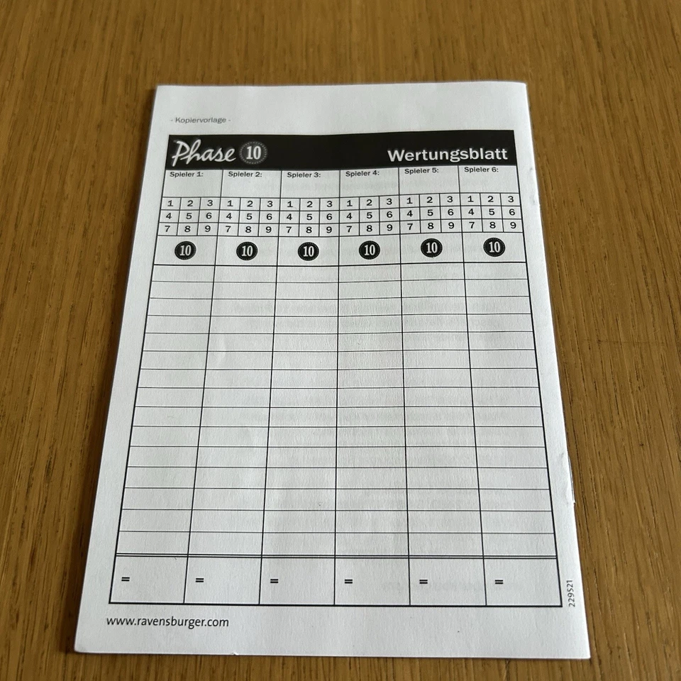 Phase 10 Ravensburger Card Game 2011 1 Sealed Pack of Cards Complete VGC Rare - Image 3 of 4