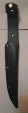 Fillet Knife Sheath Black Leather Fits Blades Up To 7 Inches