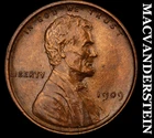 1909 VDB Lincoln Wheat Cent- Choice Gem Brilliant Uncirculated Luster #J7031