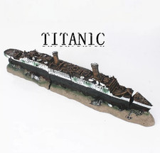 Titanic Sinking ShipAquariumDecor PirateAircraft Carrier Wreck Fish TankOrnament