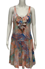 LRL Lauren Jeans Co.Ralph Lauren women's Sheath dress ruffle front size XS