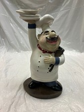 SS-G-65003 Chef Holding Plates Figurine, 10.75"