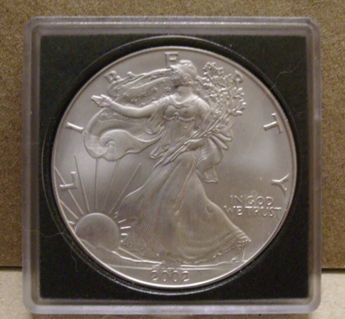 2002 American Silver Eagle Uncirculated 1oz .999 Fine Silver