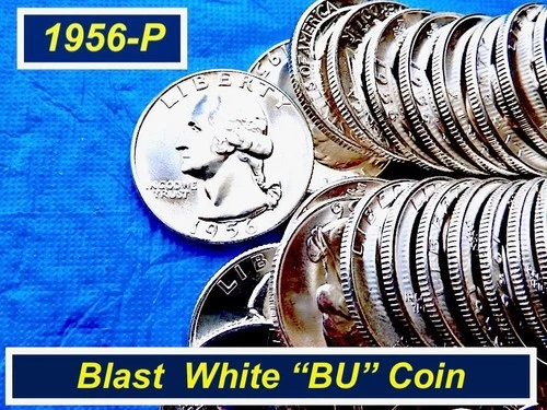 1956-P "BU" Quarter ➳ Eye Candy "BU" ➳ 90% Silver ➳ Single Coin ➳  R256