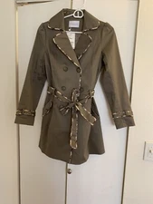 NWT Kinloch Anderson Scotland Dark Grey Coat Plaid One Size (size 4/6 Fits)