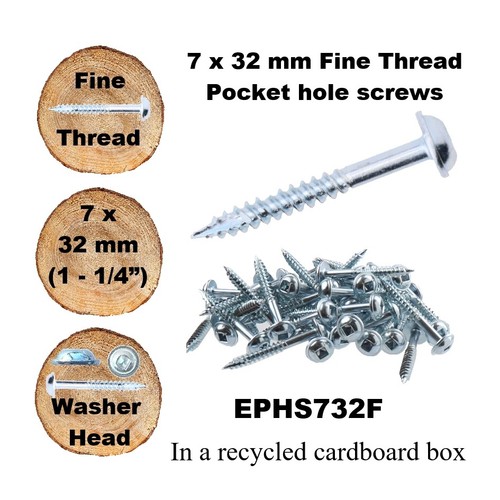 Pocket Hole Screws - Packs of 500 in all sizes and threads - EPH Woodworking - Picture 18 of 57