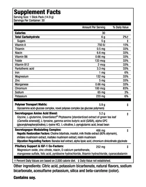 MHP Secretagogue Gold - NARANJA 30 paquetes 13,6 oz Foto 2 de 2