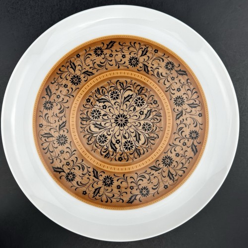 Noritake DOMINICA Dinner Plates (10) Black Flowers Brown Medallion MINT Cond. - Picture 23 of 24