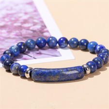 8mm Handmade Bracelet Lapis Lazuli Rough Bracelet Body Energy Yoga C170