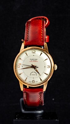 Curtis roségoldfarbene Herren Automatikuhr (Vintage) -- funktioniert, Ø34mm Gehäuse