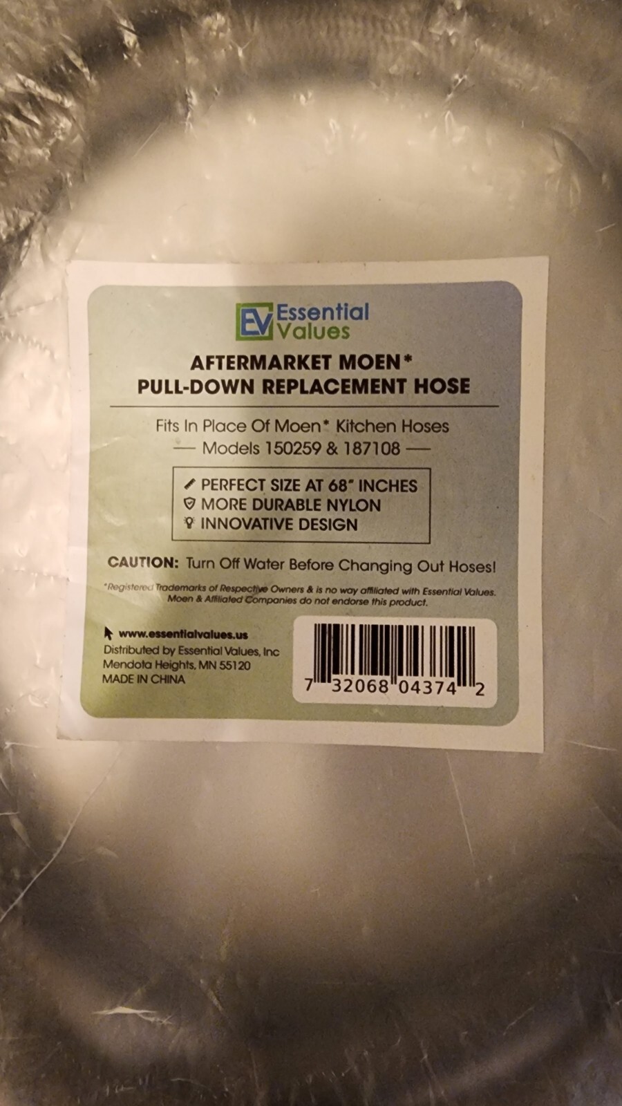 Pulldown Replacement Spray Hose for Moen Kitchen Faucets # 150259 & # 187108