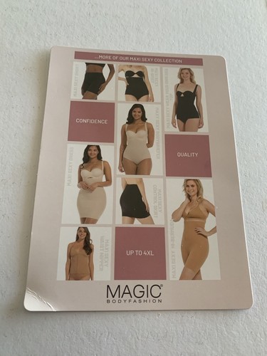 MAGIC Bodyfashion Women s Maxi Sexy Hi-Bermuda Control Knickers,latte SzMedium - Picture 5 of 6