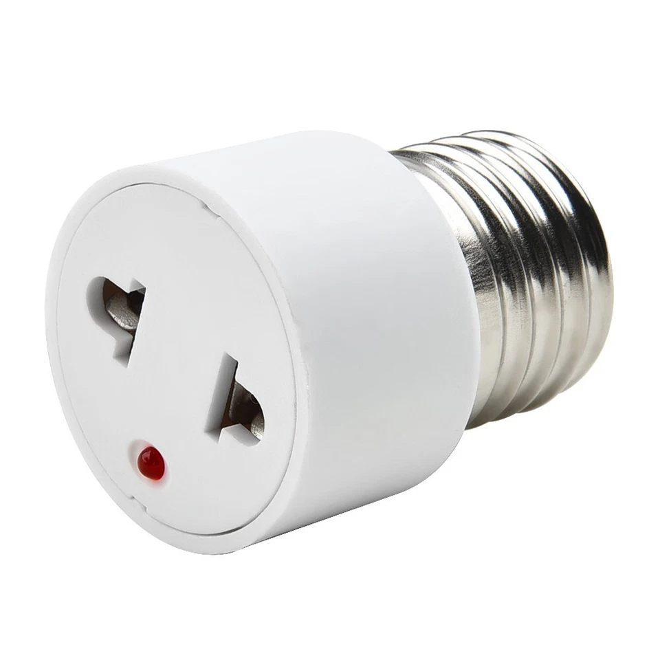 1x E27 To US Screw Socket Lamp Light Holder Bulb Convert To Power Female-Outlet - Image 3 of 4