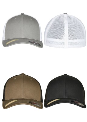Flexfit Snapback Schildkappe Trucker Recycled Mesh Hat Cap Kappe Schildkappe Bas