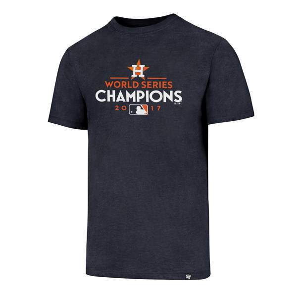 ⭐HOUSTON ASTROS 2017 WORLD SERIES CHAMPIONS 47 BRAND T-SHIRT CLUB ALL SIZES  NEW⭐