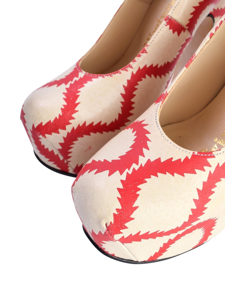 Vivienne Westwood SS 2013 Iconic 'Pirate' Squiggle Print Leather