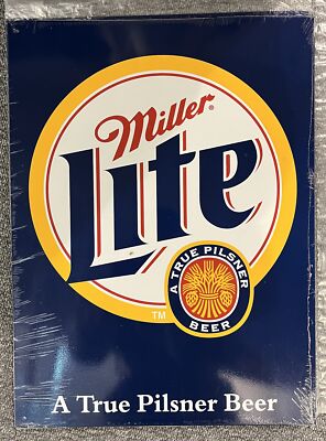 Blechschild Miller Lite