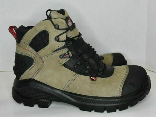 Beige Leather Waterproof Safety Toe 