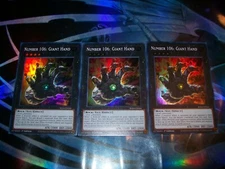 3x Number 106: Giant Hand 1st Edition Super Rare RA04-EN066 Yu-Gi-Oh!