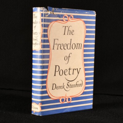 1947 The Freedom Of Poetry Derek Stanford Signed First Edition Dustwrapper