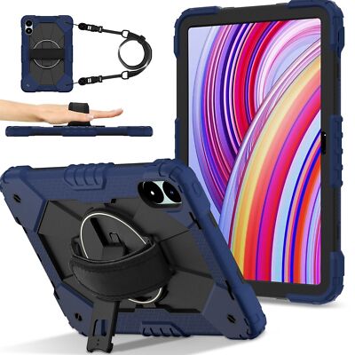 Für Xiaomi Redmi Pad Pro 12.1 Kontrast Robot Silikon Hybrid Hülle Dunkelblau