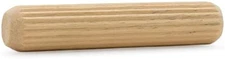 Wooden Dowel Pins 2-1/2 by 1/2 Inch, Pack of 100 Fluted Dowel Joints for Woodwor