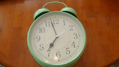 Pottery Barn Kids Wall Clock W Bell Alarm Works Great