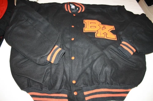 Vintage STEWART & STRAUSS Letterman’s VARSITY JACKET BROOKLYNS FINEST 6XL LONG - product listing photo