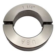 1.25" Bore Diameter - Clamping Two Piece Shaft Collar - 303 Stainless Steel (1 P