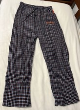 Denver Broncos Pajama Pants Plaid Cotton Men  s Size Medium NFL Football