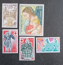1977 Timbre France Neuf  N 1957,1958,1959,1960,1961,non oblitérés,Très bon état.