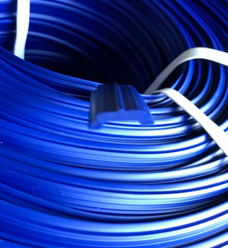 Meterware Leistenfüller blau 15,4 mm Abdeckprofil Kederschiene Schraubkanal - Bild 1 von 2