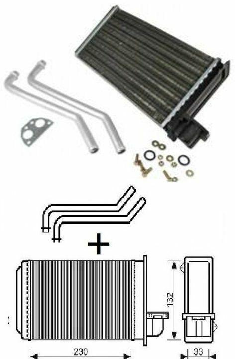 Radiateur de chauffage Peugeot 169040N anti fuite pour résoudre les problèmes d'air froid