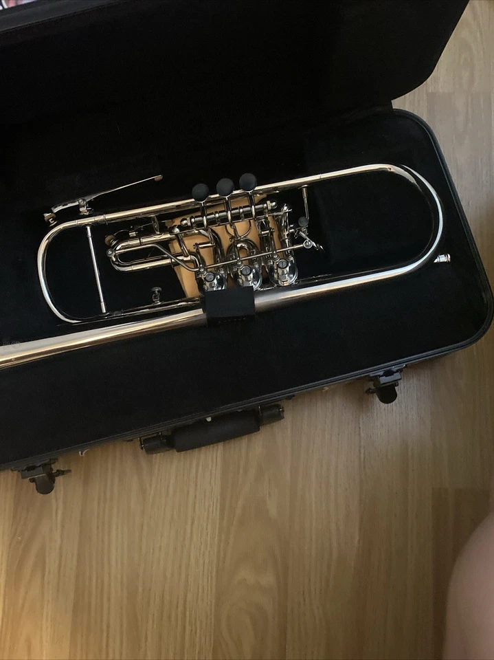 pro. труба или вращающаяся труба в B плоский с чехлом и мундштуком (б/у) - Изображение 3 из 3