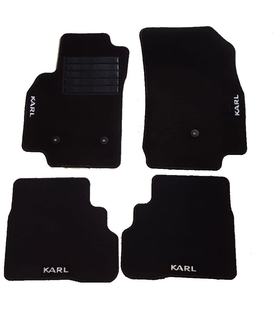 Tappetini auto in moquette su misura 4 Loghi 3 fix per TUCSON 2015