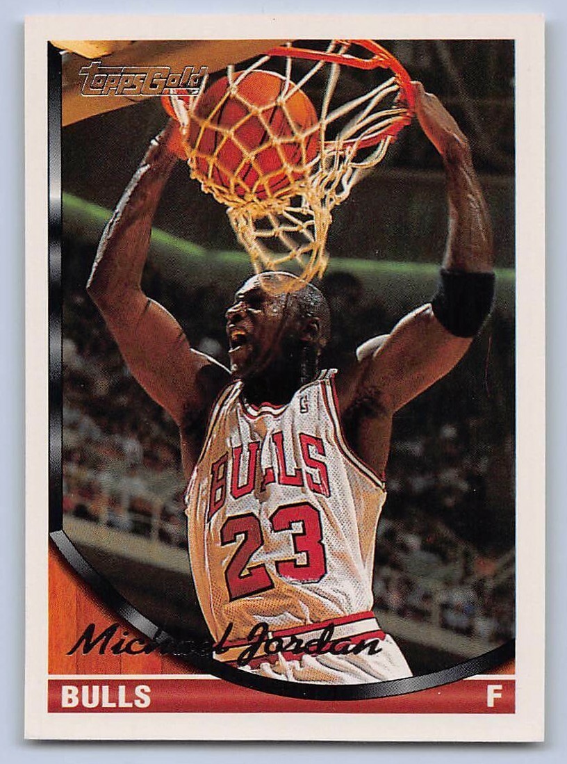 1993-94 MICHAEL JORDAN - Topps GOLD Basketball Card # 23 - CHICAGO BULLS  GOAT | eBay