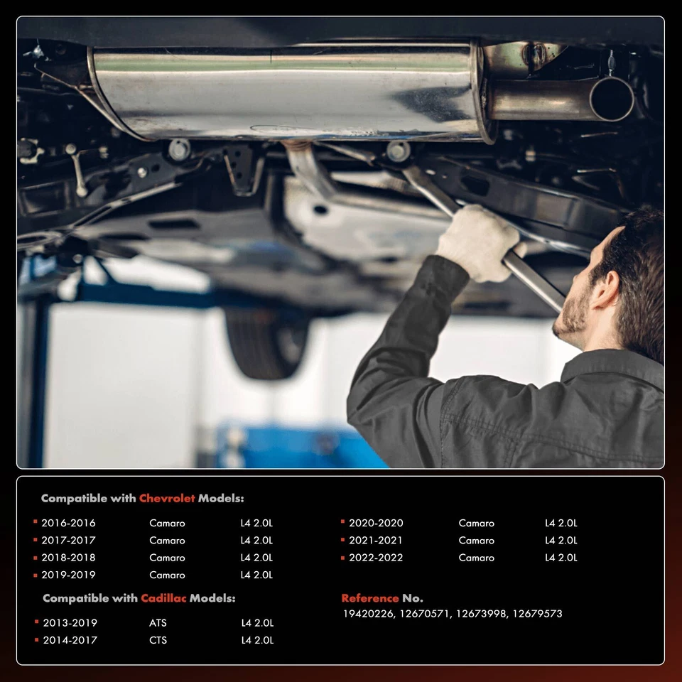 Convertidor catalítico delantero para Chevy Camaro 2016-2022 Cadillac ATS CTS L4 2,0 L Foto 2 de 4