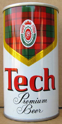 Tech Beer Ss Can With Scottish Plaid Pittsburgh Pennsylvania 1973 Grade 1 1 Ebay