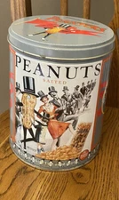Vintage Mr. Peanut Planters Limited Edition "The Nickel Lunch"  Metal Tin