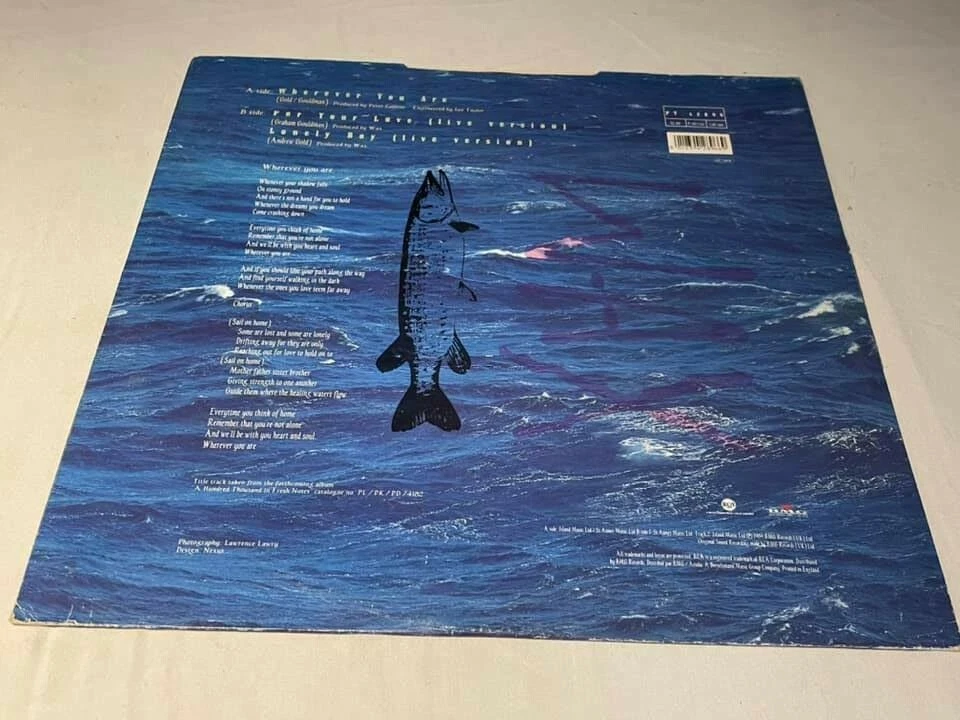 Wax - Wherever You Are - Original Vinyl Record 12" Single - 1989 BMG Records - Image 2 of 4