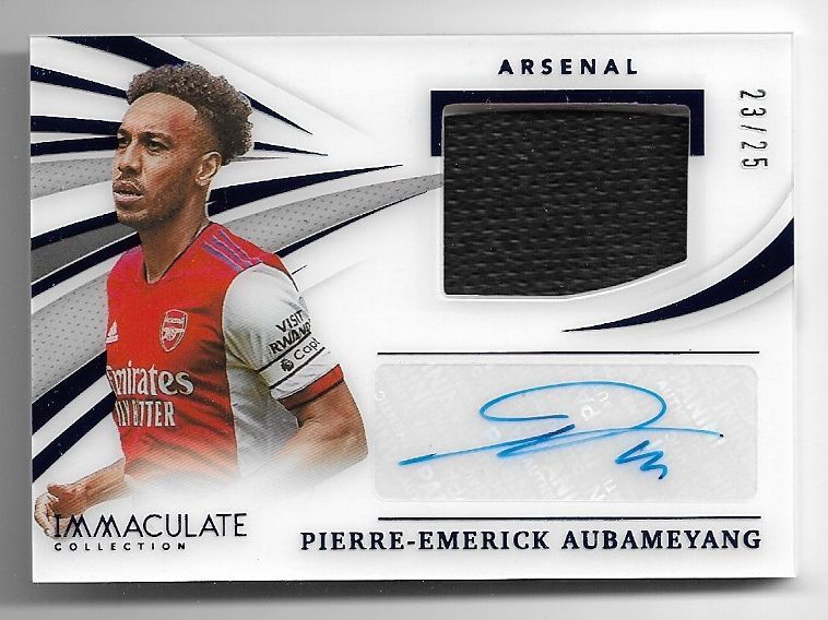 オーバメヤン Panini Immaculate Patch ジャージナンバー オーバメヤン Panini Immaculate Patch ジャージナンバー