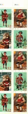 US #3007b booklet pane (10 stamps) with booklet MNH Christmas