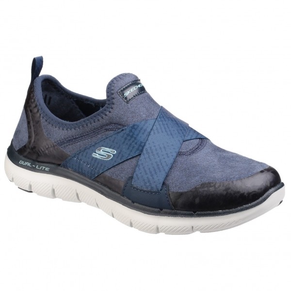 ladies navy skechers