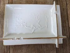 Rare vintage Florence Ceramics co Pasadena California MCM Japanese food dish 